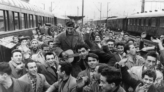 Italienische Arbeiter in München, 1960
