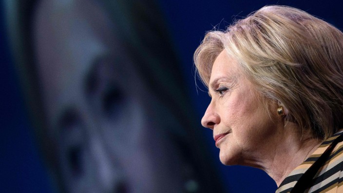 TV-Debatte in USA: Hillary Clinton bei einer Wahlkampfveranstaltung in Washington.