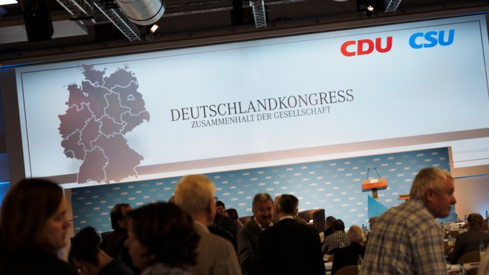 Kongress von CDU und CSU in Würzburg
