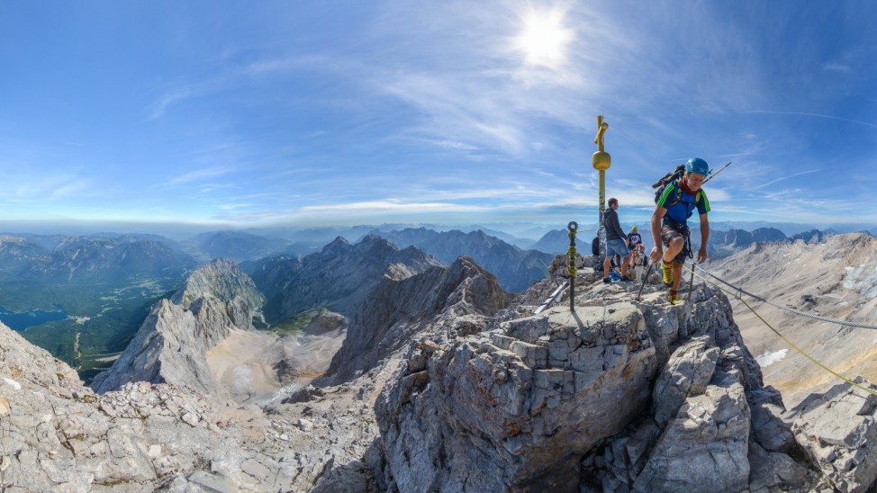 Zugspitze Bergwanderung 360 Grad virtuelle Begehung Besteigung