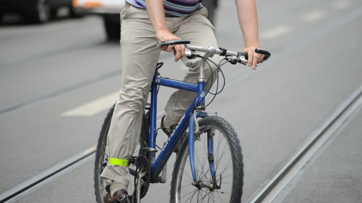 Radfahrer im Münchner Stadtverkehr, 2012