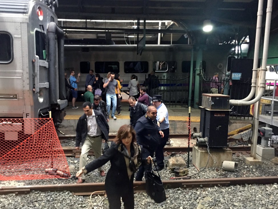 New Jersey Transit Commuter Train Crashes At Hoboken Terminal