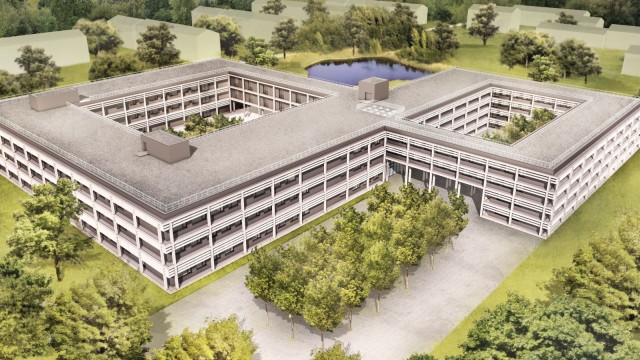 Pöcking: IT-Technik für viele Millionen Euro wird in das neue Lehrsaal- und Bürogebäude in der Maxhof-Kaserne eingebaut werden.