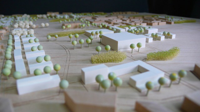 Kirchheim: Verbundenheit schaffen: Das will die Gemeinde Kirchheim in ihrer Ortsmitte. Das Modell zeigt, wie das neue Zentrum aussehen könnte.