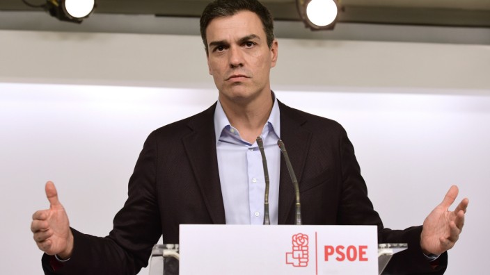 Pedro Sanchez, Chef der Sozialistischen Partei Spaniens PSOE