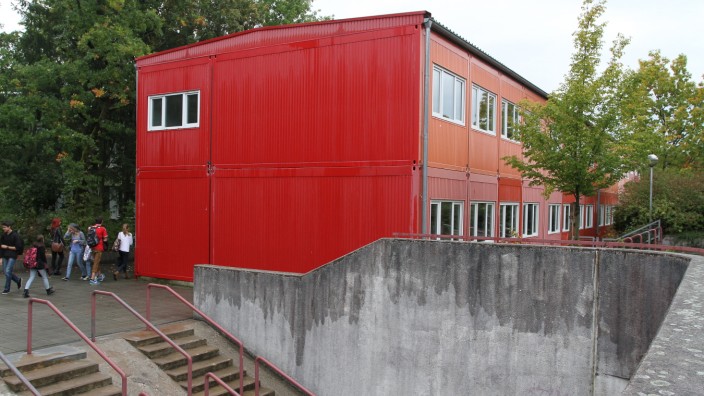 Container für das Staatliche Gymnasium Fürstenried-West in München, 2014