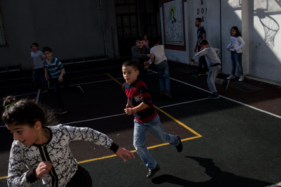 Refugee And Migrant Children In Istanbul Attend School Classes While Waiting For Asylum