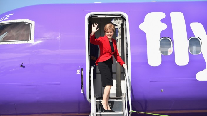 Nicola Sturgeon Departs To Attend VE Day Commemorations In London