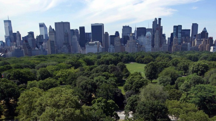 File photo of a view of the New York skyline with buildings along Central Park South