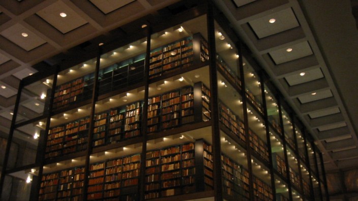 Literatur: In diesem Teil der Yale University, der "Beinecke Rare Books and Manuscripts Library", sind vor allem seltene Bücher untergebracht - der Informatiker Brad Bigelow interessiert sich allein für solche Literatur.