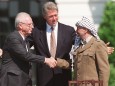 Bill Clinton, Yitzhak Rabin, Yasser Arafat