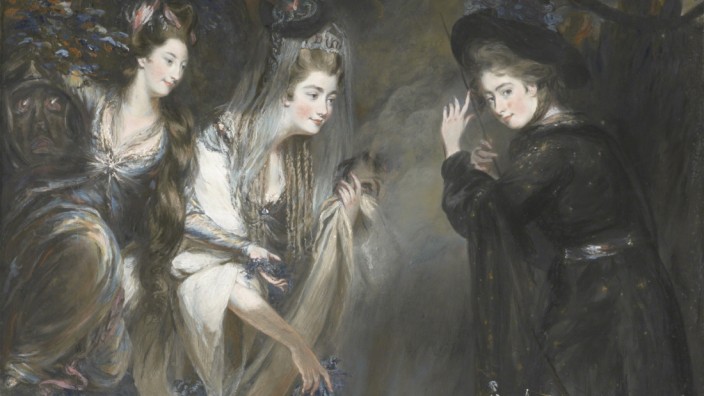 Halloween: Die drei Hexen aus Macbeth auf einem Gemäle von Daniel Gardner