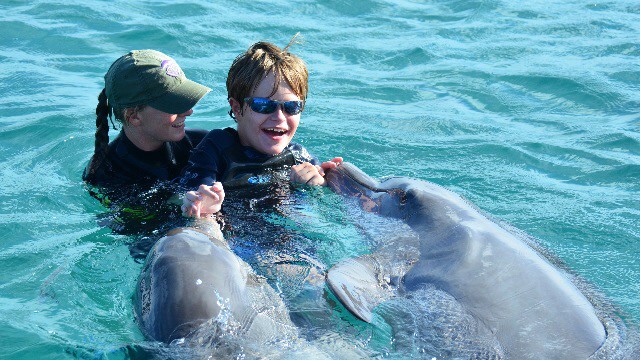 Raphael Müller: Mit Delfinen planschen, darüber freut sich wahrscheinlich jedes Kind. Raphael Müller ist da kein bisschen anders.