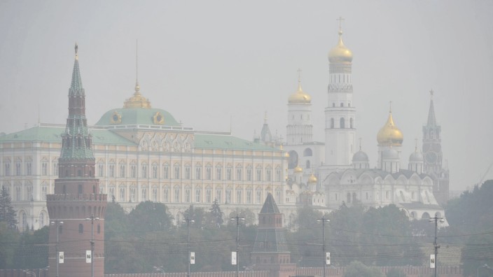 US-Wahl: Symbolfoto: Der Moskauer Kreml im Nebel