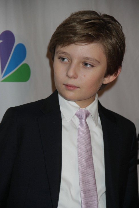 Feb 17 2015 New York New York U S DONALD TRUMP son Barron at the Celebrity Apprentice final