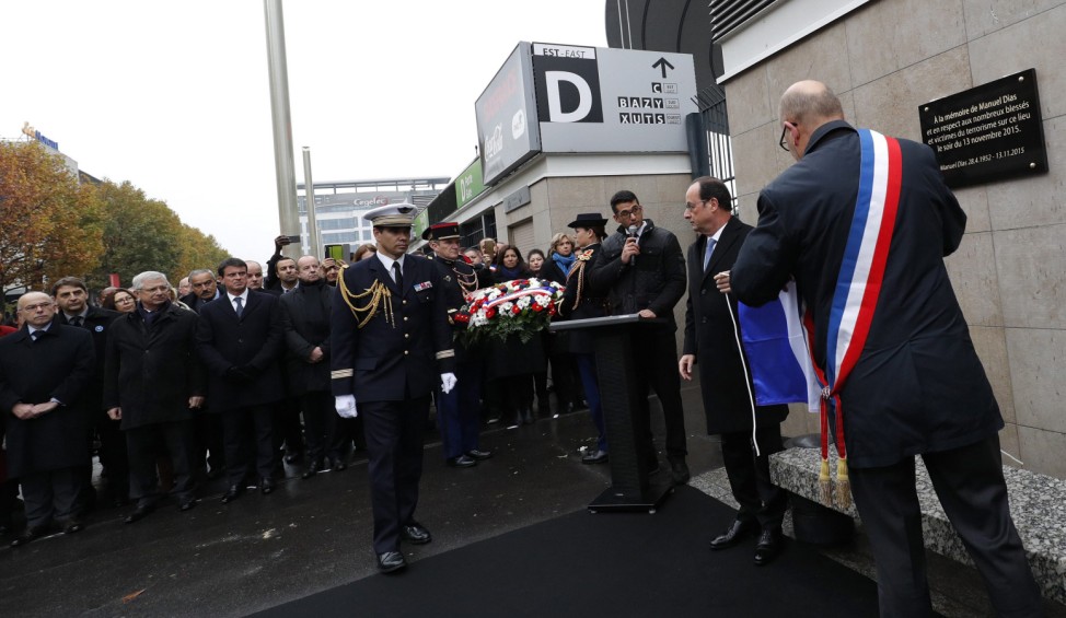 Paris attacks anniversary ceremony