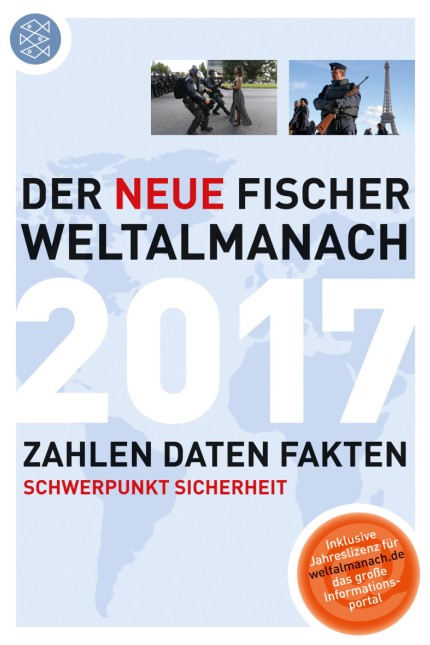 Zahlen und Fakten: Der neue Fischer Weltalmanach 2017: Zahlen, Daten, Fakten, Schwerpunkt Sicherheit. Fischer Taschenbuch Verlag, Frankfurt 2016. 736 Seiten, 22 Euro; mit CD-ROM 34 Euro.