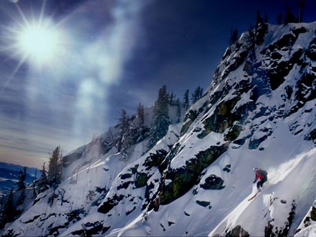 Extremskifahren in den Teton-Bergen, Jackson Hole Tourism