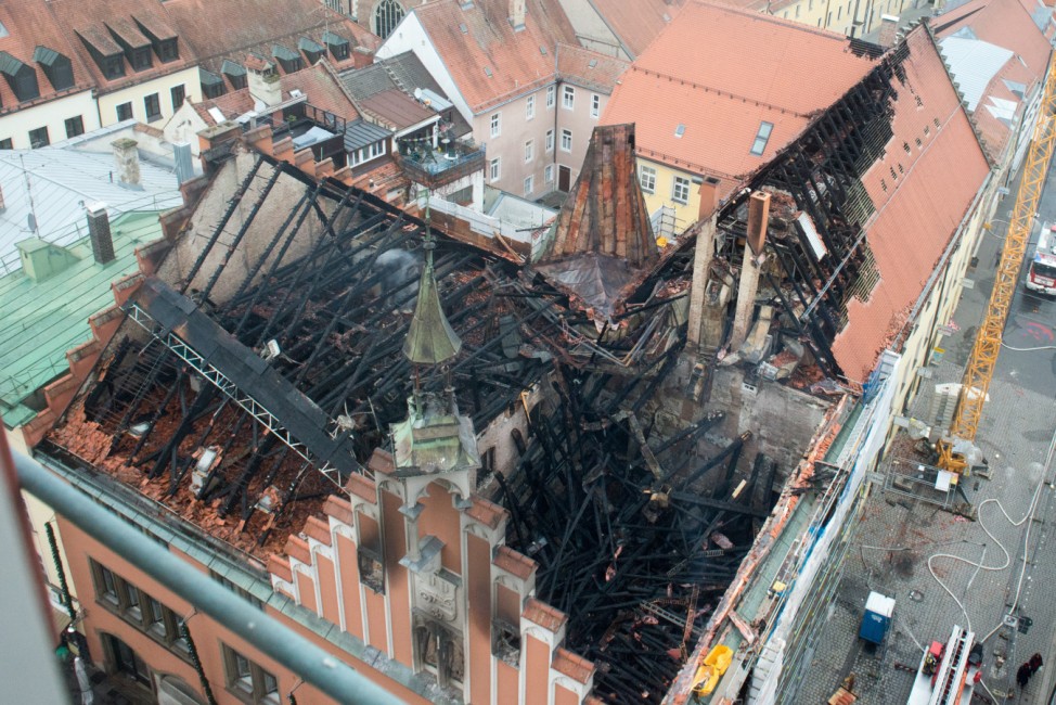 Rathausbrand in Straubing