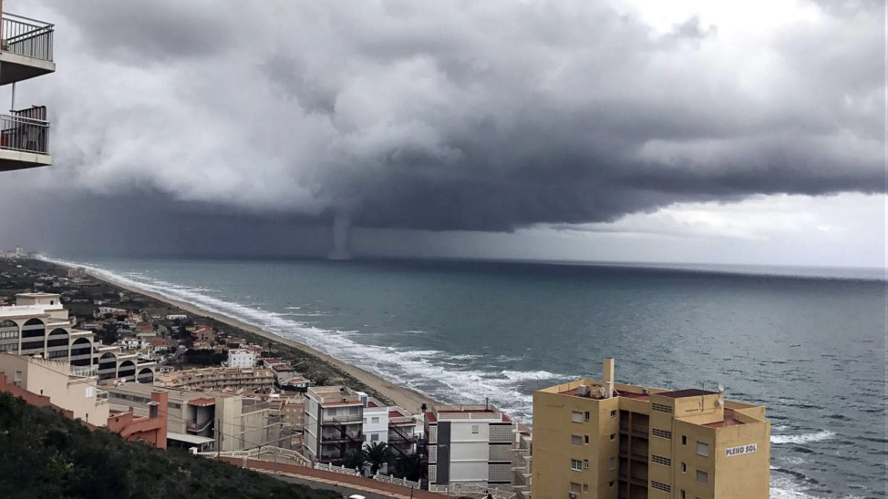 Waterspout in Valencia
