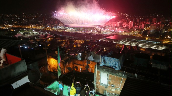 YEAR IN REVIEW  2016 - NEWS - Fireworks Explode Over Rio's Maracana Stadium During The 2016 Olympic Games Opening Ceremony