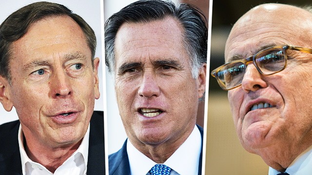 Kabinett des künftigen US-Präsidenten: Donald Trumps mögliche Außenminister: David Petraeus, Mitt Romney und Rudy Giuliani