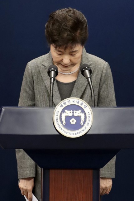South Korean President Park Geun-hye address to the Nation