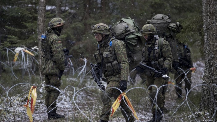 Nato: Litauische Soldaten im Nato-Manöver.
