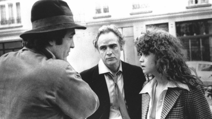 Kino: Bernardo Bertolucci, Marlon Brando und Maria Schneider beim Dreh von "Der letzte Tango".
