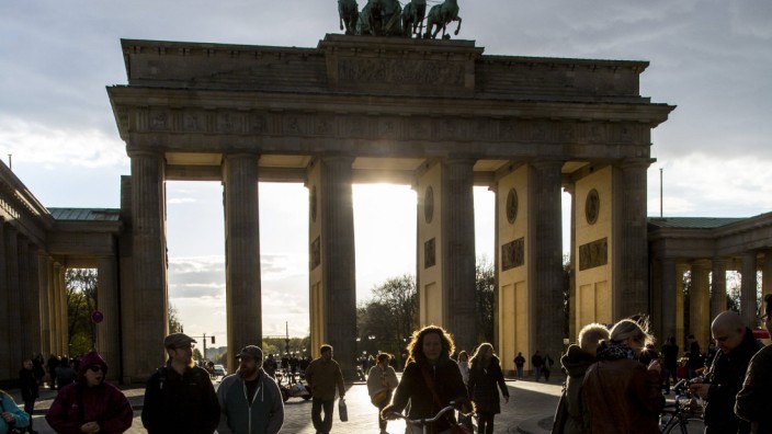 Das Brandenburger Tor Berlin Deutschland