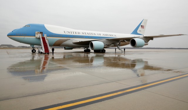 AIr Force One at Joint Base Andrews in Maryland