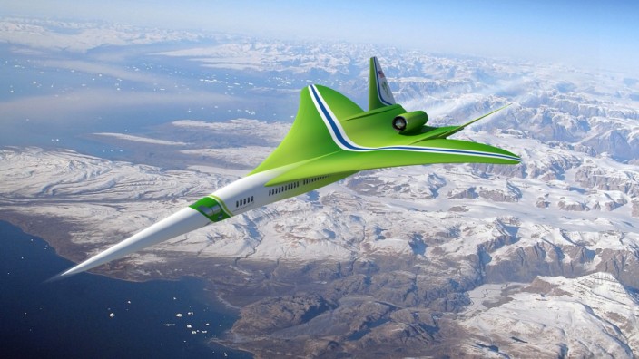 Überschallflugzeuge: Das Modell N+2, das derzeit von Lockheed Martin in Zusammenarbeit mit der Nasa konzipiert wird. Image credit: NASA/Lockheed Martin