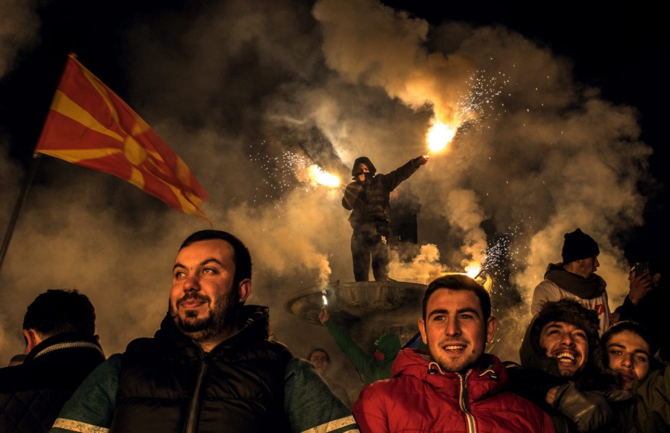 Opposition SDSM election campaign rally in Skopje