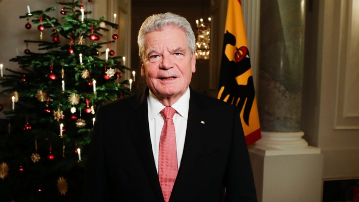 Dokumentation: Bundespräsident Gauck im Schloss Bellevue.