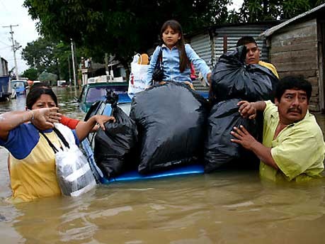 Mexiko, Tabasco, Villahermosa, Regen, Überschwemmung