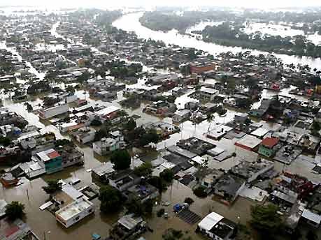 Mexiko, Tabasco, Villahermosa, Regen, Überschwemmung