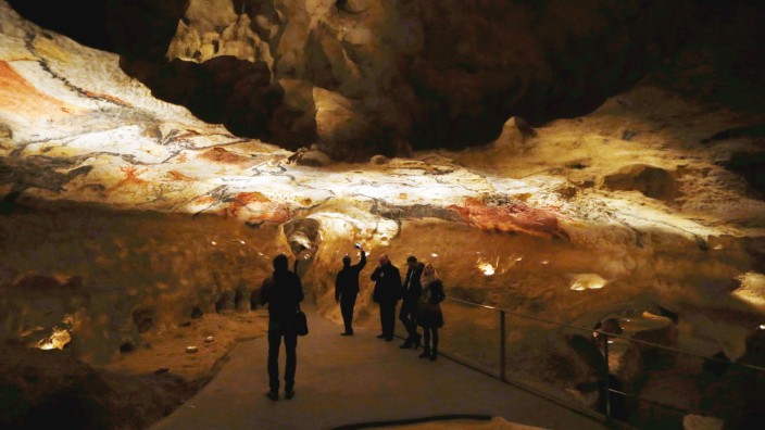 General view of Lascaux 4, a new complete replica of the original prehistoric painted caves, in Lascaux