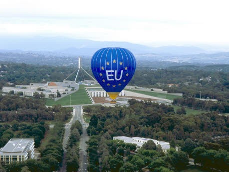 Ballon EU Australien Canberra dpa