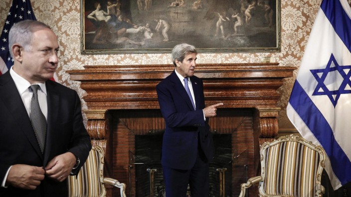 John Kerry meets with premier Benyamin Netanyahu in Rome to discu