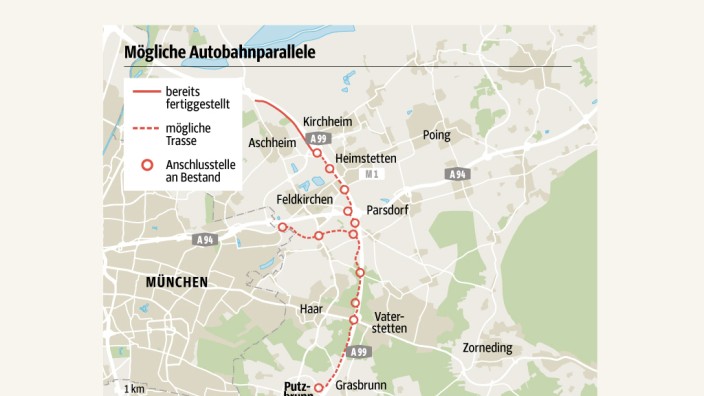 Stadt am Rand: SZ-Karte; Quelle: Regierung von Oberbayern