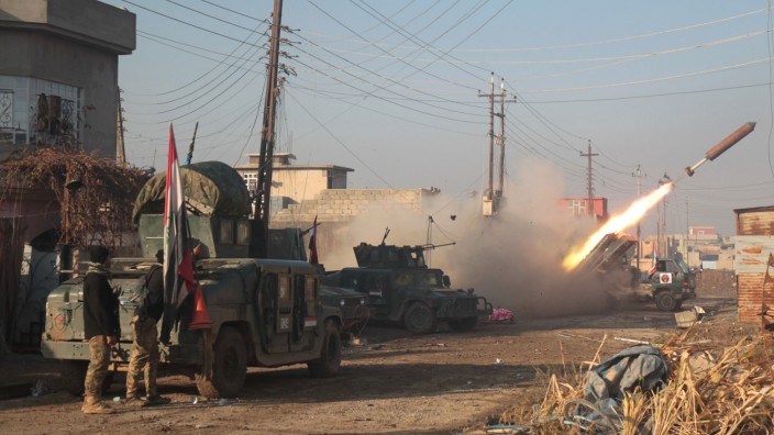 Kampf gegen Terror: Irakische Spezialkräfte bei der Offensive in Mossul.