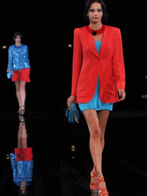 Mailänder Modewoche; Fashion Week Mailand; Emporio Armani; AFP