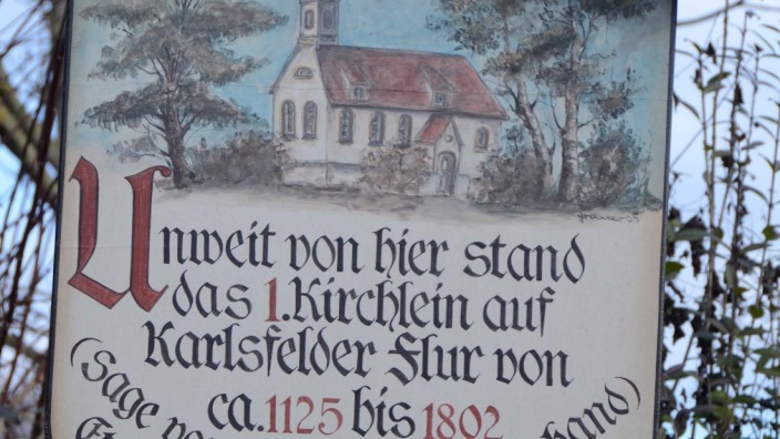 Sagen und Mythen: Heute erinnert nur noch eine Gedenktafel an die Kapelle von 1120.