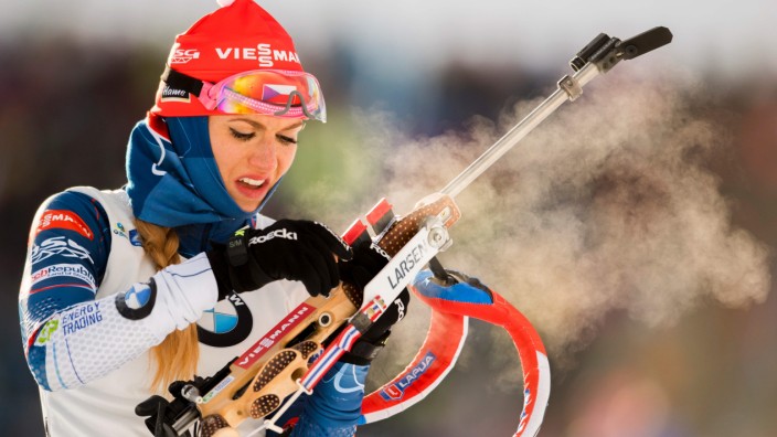 Biathlon in Oberhof: Siegerin in Oberhof: die Tschechin Gabriela Koukalova.