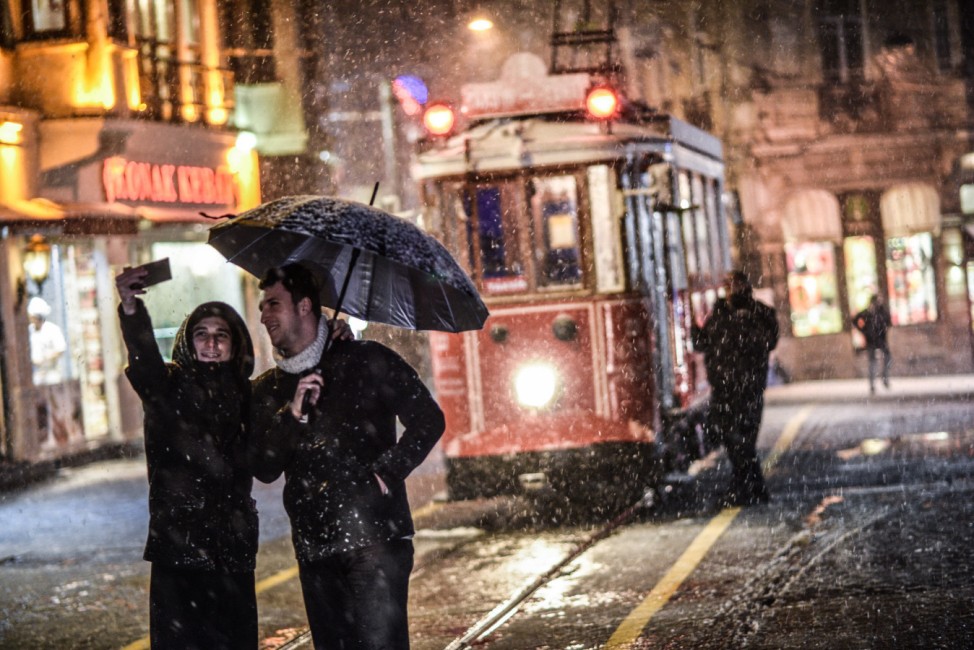 Schnee in Istanbull