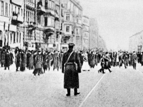 Proteste in Sankt Petersburg um 1905