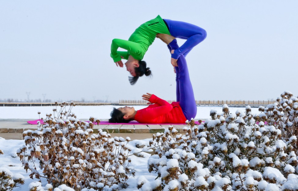 Yoga im Winter