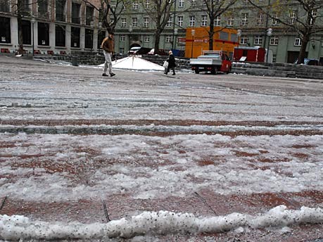 Wintereinbruch, München, Schnee
