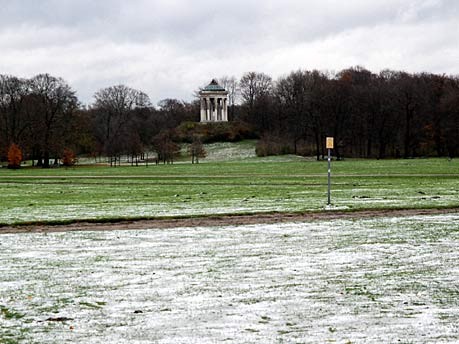 Wintereinbruch, München, Schnee, Englischer Garten