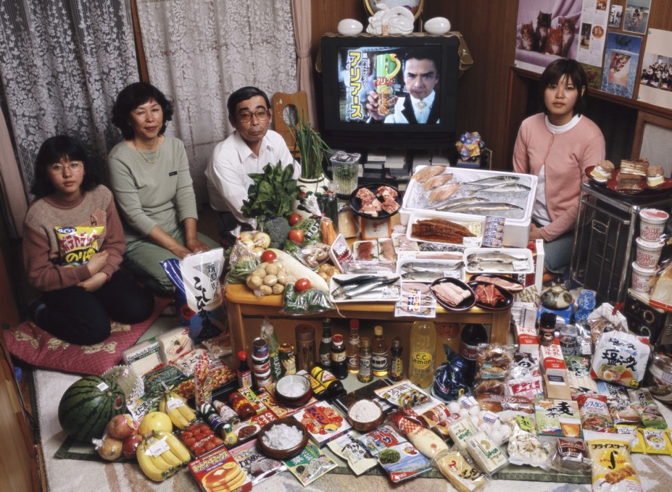 Hungry Planet, Japan, Buch: 'So isst der Mensch'